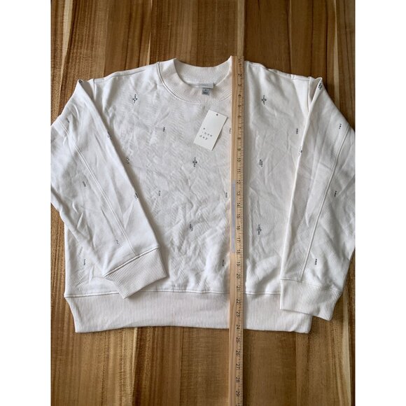 A New Day Womens Ivory Cream Sweater Long Sleeve Pullover Crewneck Medium - Picture 7 of 12